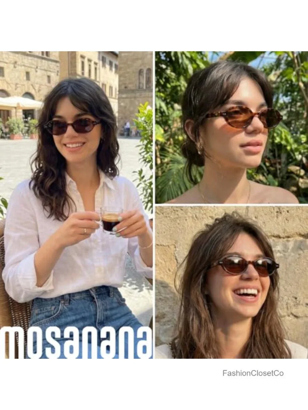 Retro Oval Sunglasses Small Trendy 90s Sunnies UV400